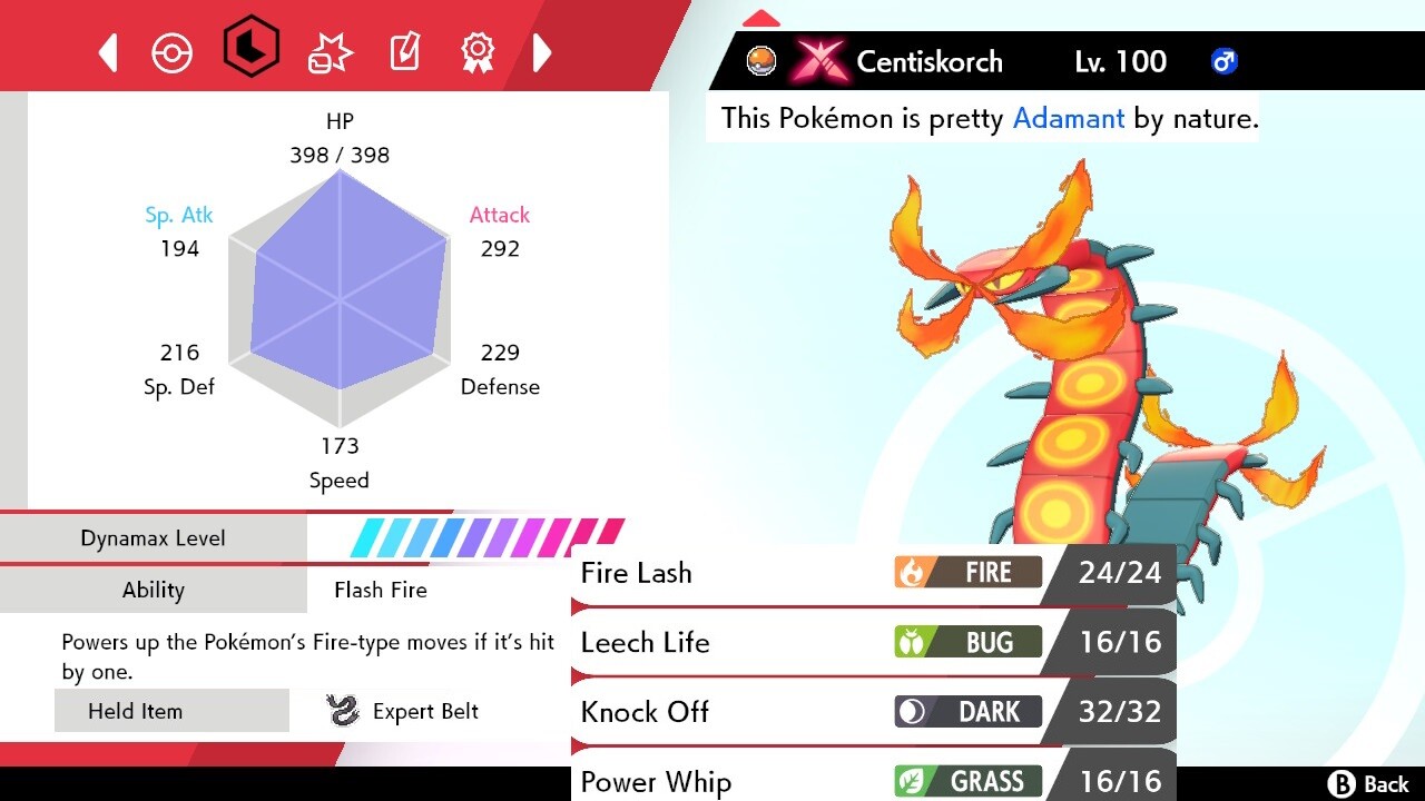 Pokemon Sword and Shield 6iv Shiny Centiskorch - FAST DELIVERY!