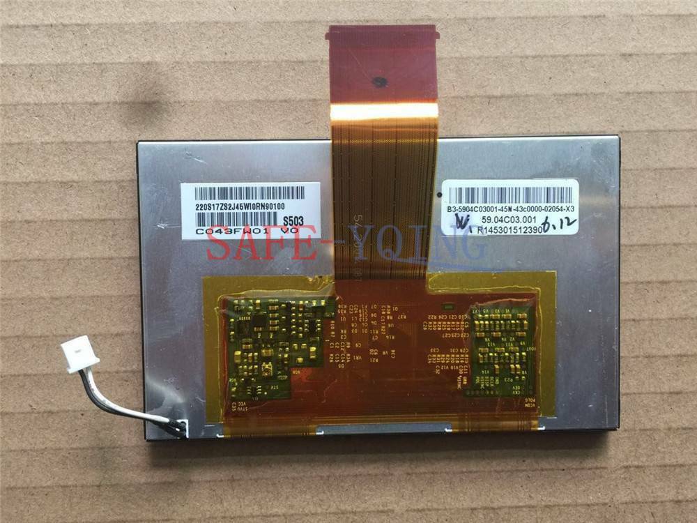4.3" AUO 480×234 Resolution C043FW01 V0 LCD Screen Panel