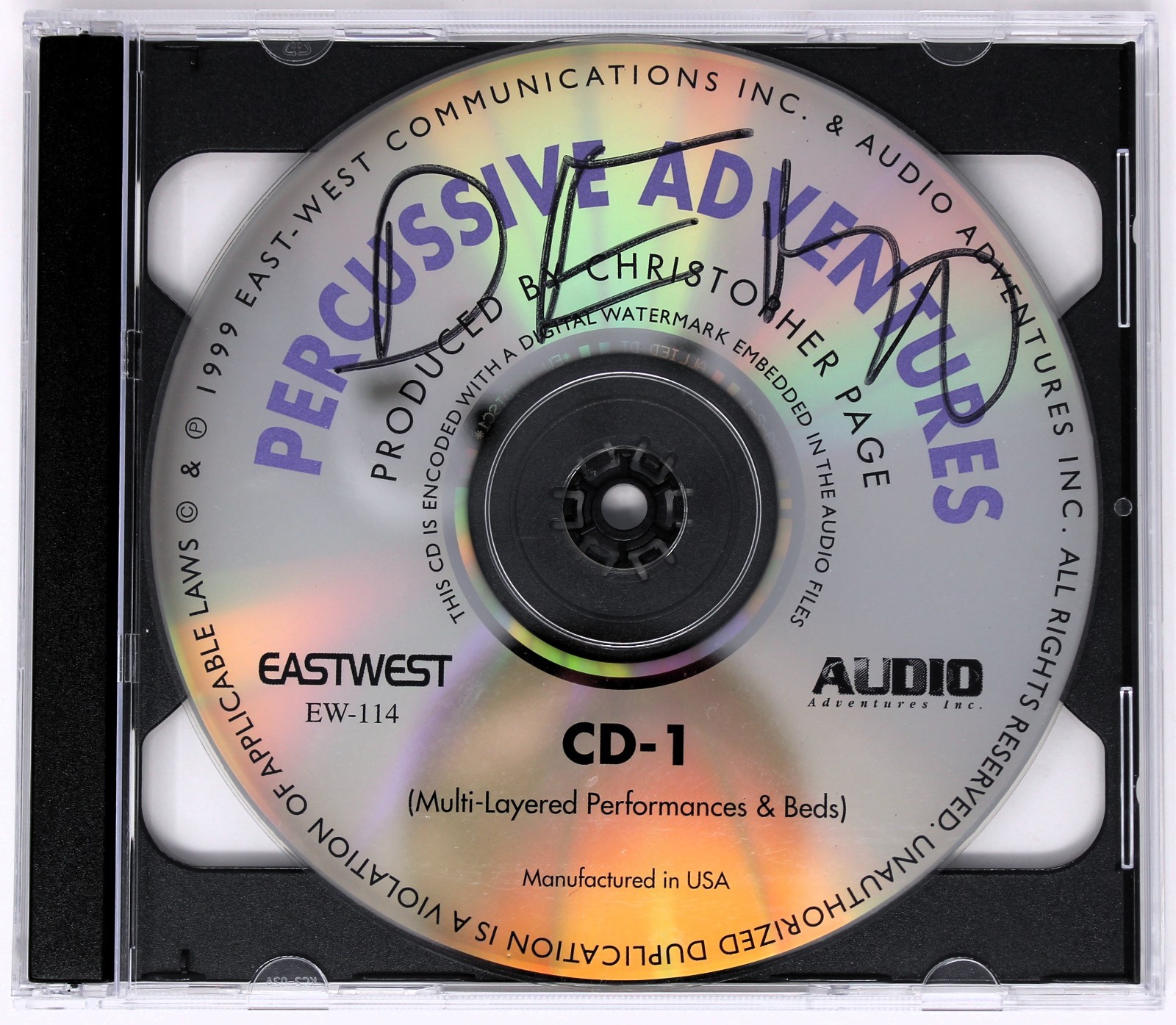 East West Percussive Adventures Demo Sample /Sound Library/Sampling Double CD