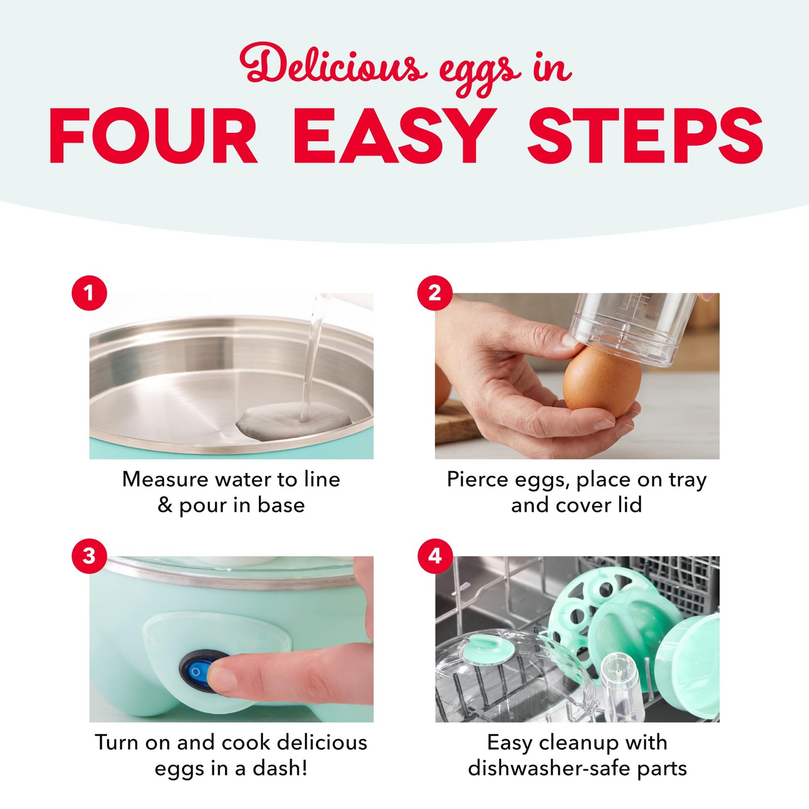 Dash Deluxe Egg Cooker - 12 Capacity, with Auto Shut Off Feature, Black