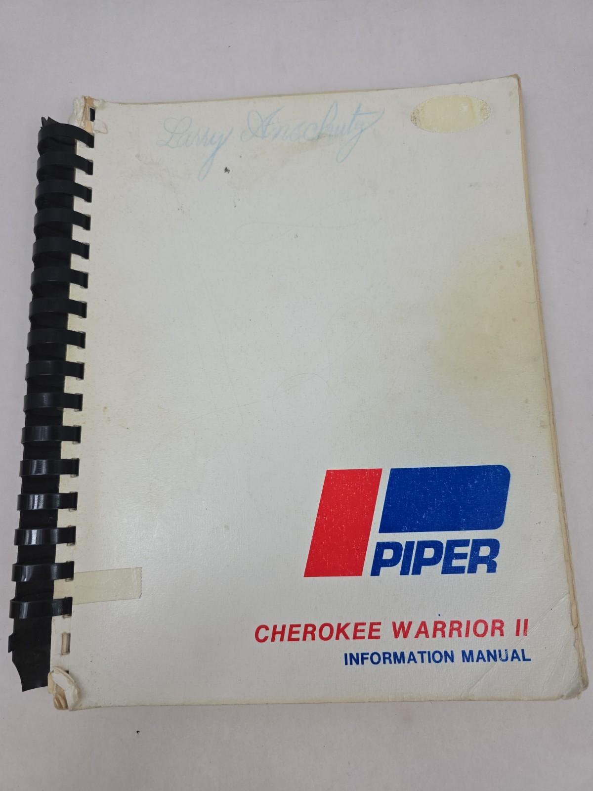 Vintage Piper Cheroke Warrior II PA-28-161 Pilot Information Manual 1976 / 1980