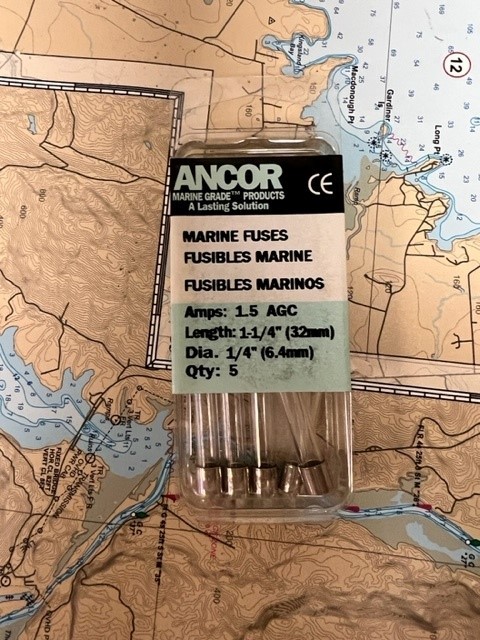 Ancor pack of 5 #601015 Marine Fuses 1.5 AMPS AGC.