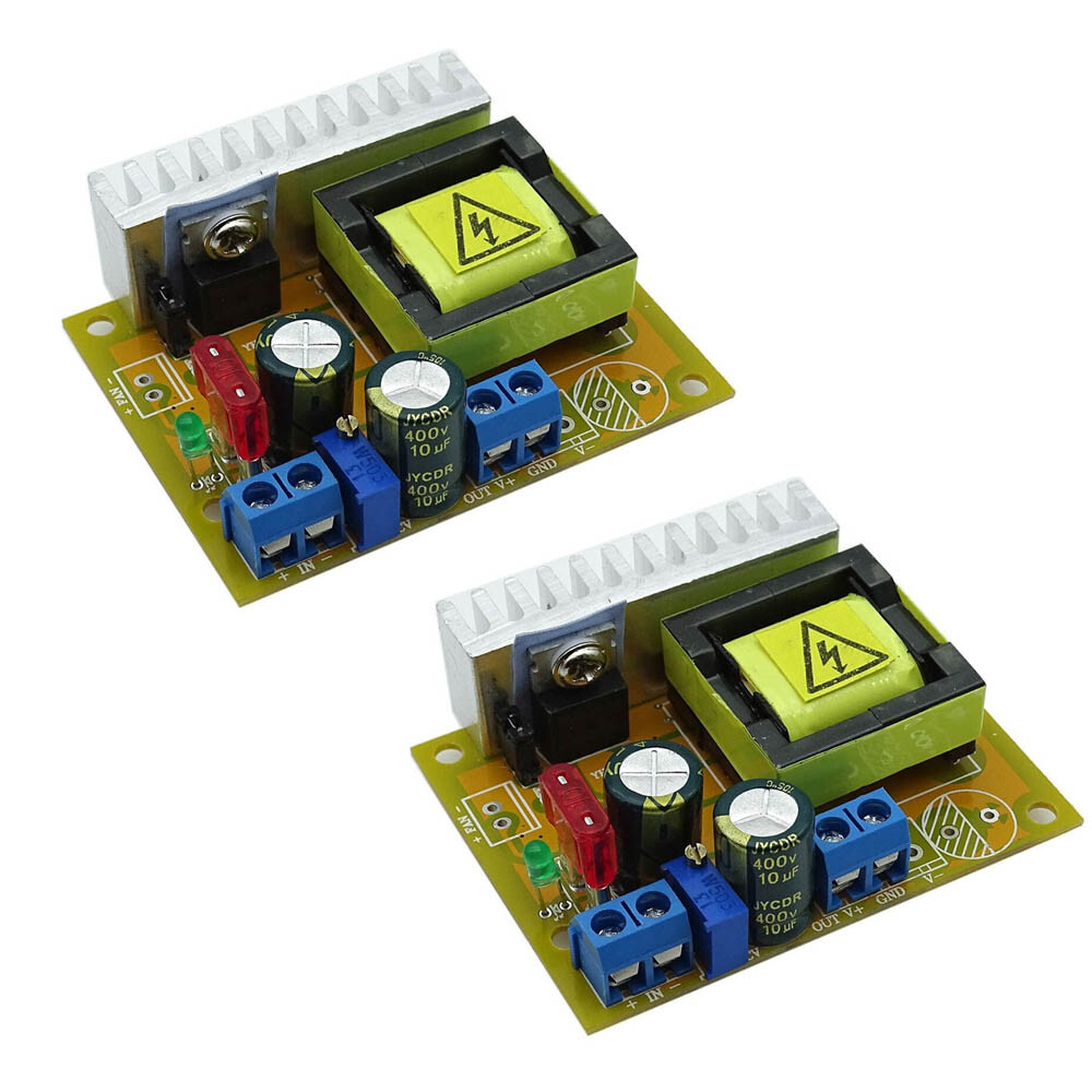 2XDC-DC Boost Converter 8~32V to 45~390V High Voltage ZVS Step up Booster Module