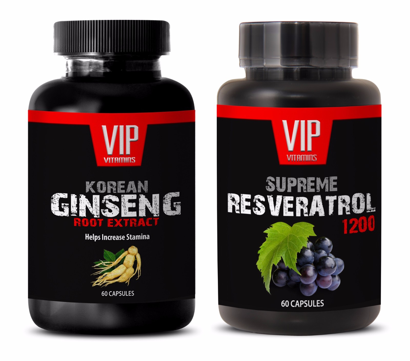 Weight loss pills - KOREAN GINSENG – RESVERATROL COMBO - red maca root organic