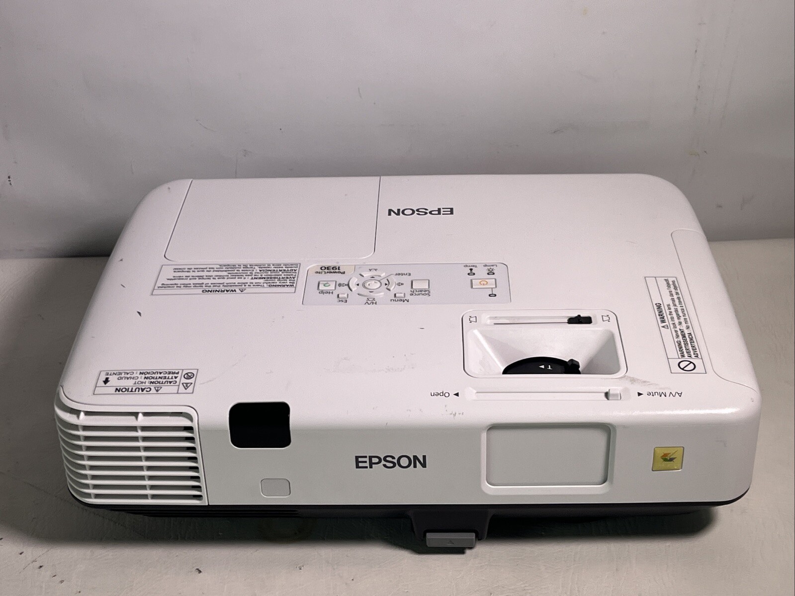 Epson Powerlite 1930 3LCD Projector (H506A) 1,959 Lamp Hrs