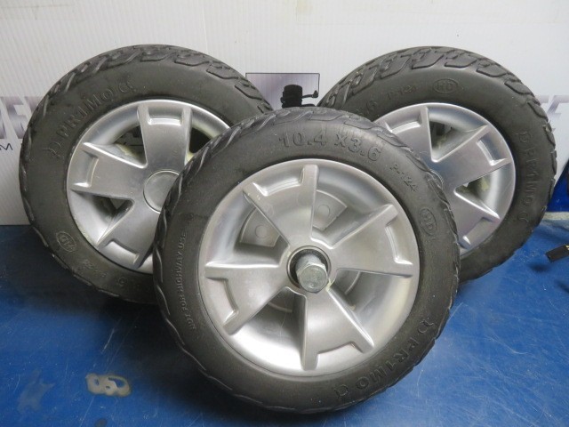 Front 10.4x3.6 Wheels/ Tires Pride Maxima Mobility 3-Wheel Scooter #6085