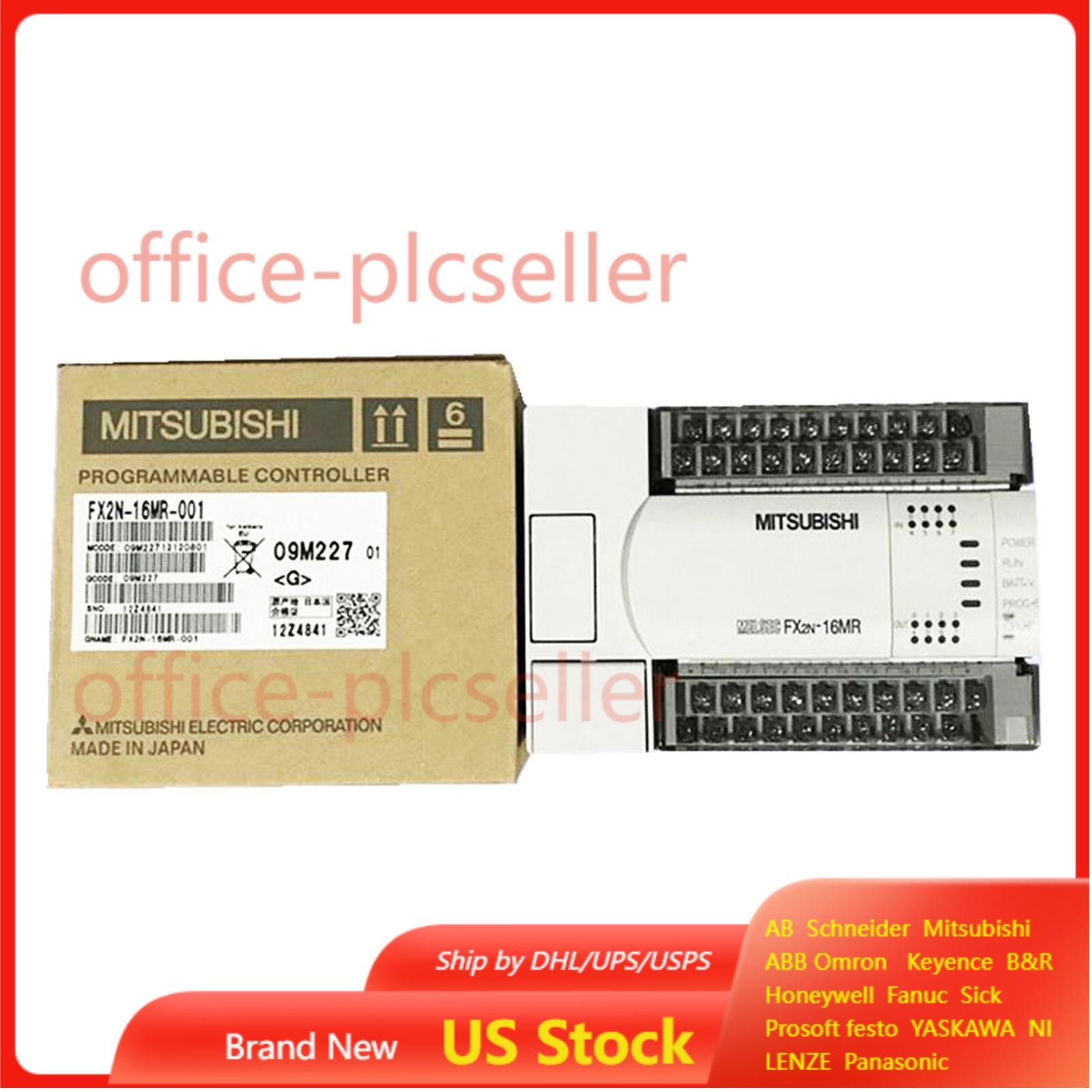 MITSUBISHI FX2N-16MR-001 FX2N16MR001 PLC Programmable Controller US Free TAX