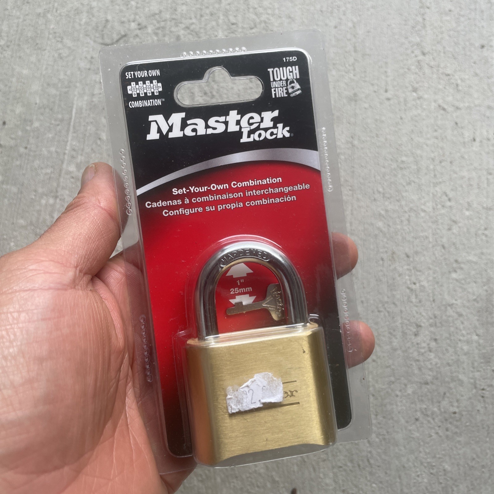 Master Lock 175D Combination Padlock
