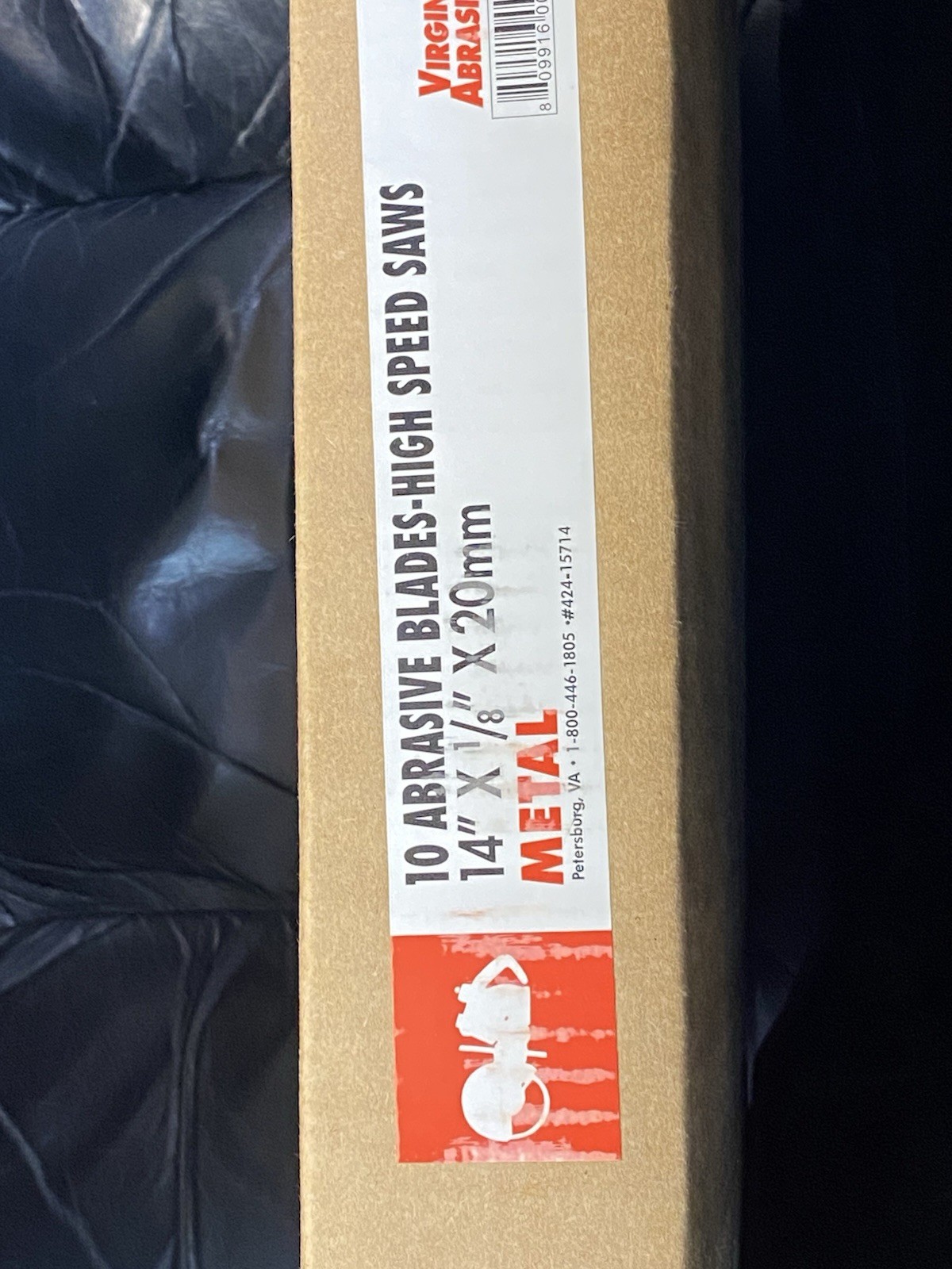 TEN Virginia Abrasives 14" Cut Off Wheel for Metal & Steel 1/8" x 20mm Abrasive