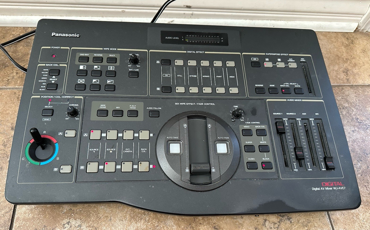 Panasonic WJ-AVE7 Digital AV Video Mixer With Power Cord *Read Description.*