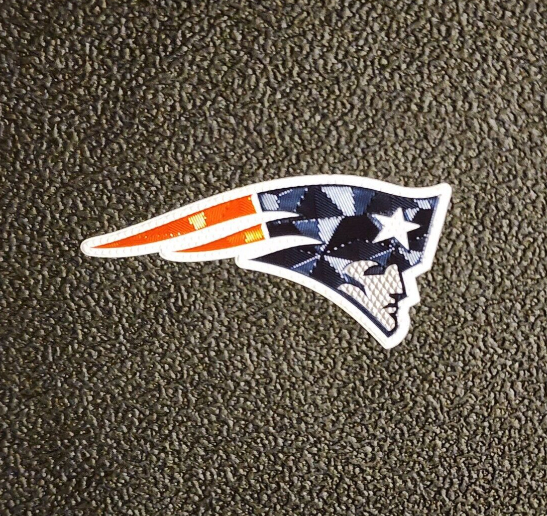 NFL New England Patriots Team Logo Iron On Football Patch 3 X 1 1/2 Inches