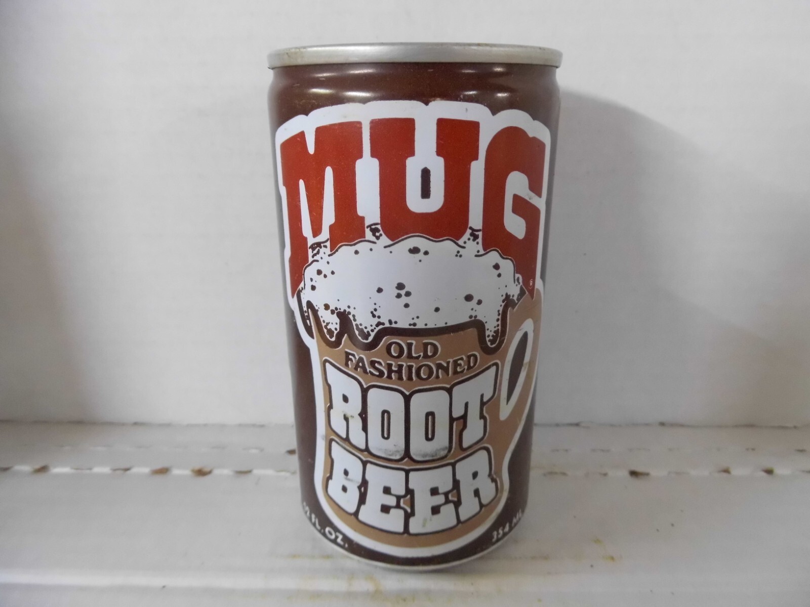 MUG OLD FASHIONED ROOT BEER SODA CAN~ADMI0RAL BEVERAGE COPR. WORLAND WYOMING