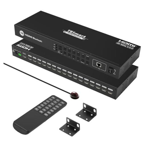 16×1 HDMI Switch 16 in 1 Out 4K HDMI Switcher HDMI Switch 16 ports 4K@60Hz