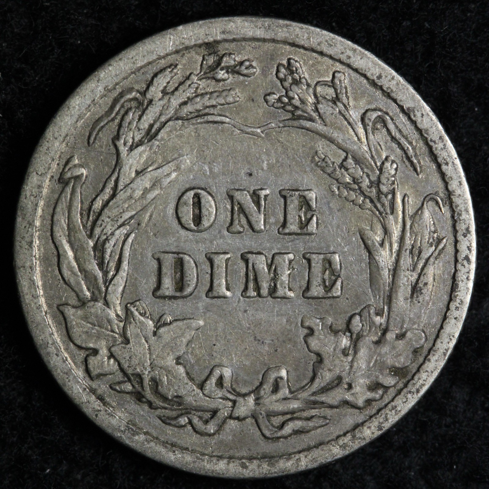 1906 Barber Silver Dime VF E186 WARM
