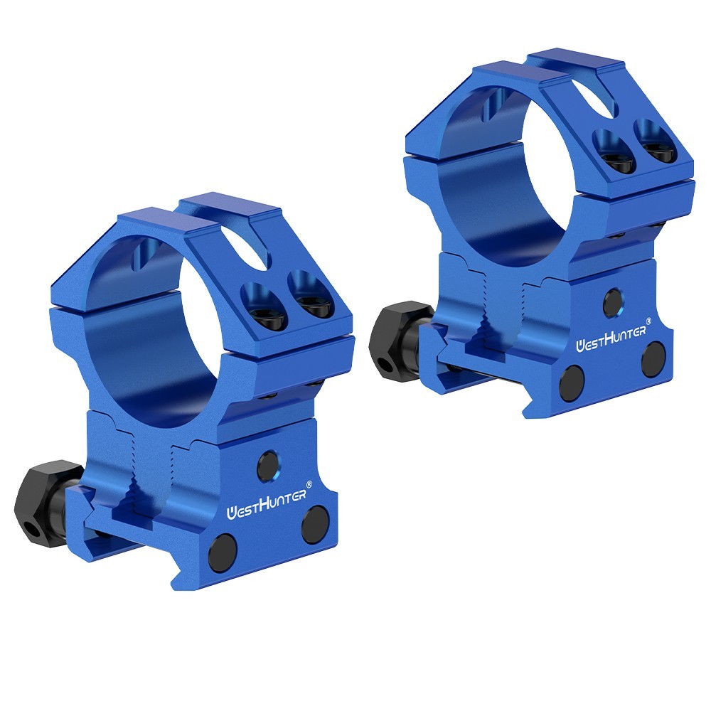 WestHunter Adjustable Scope Mount Rings 1"/30mm Picatinny Riser Mounts One Pair