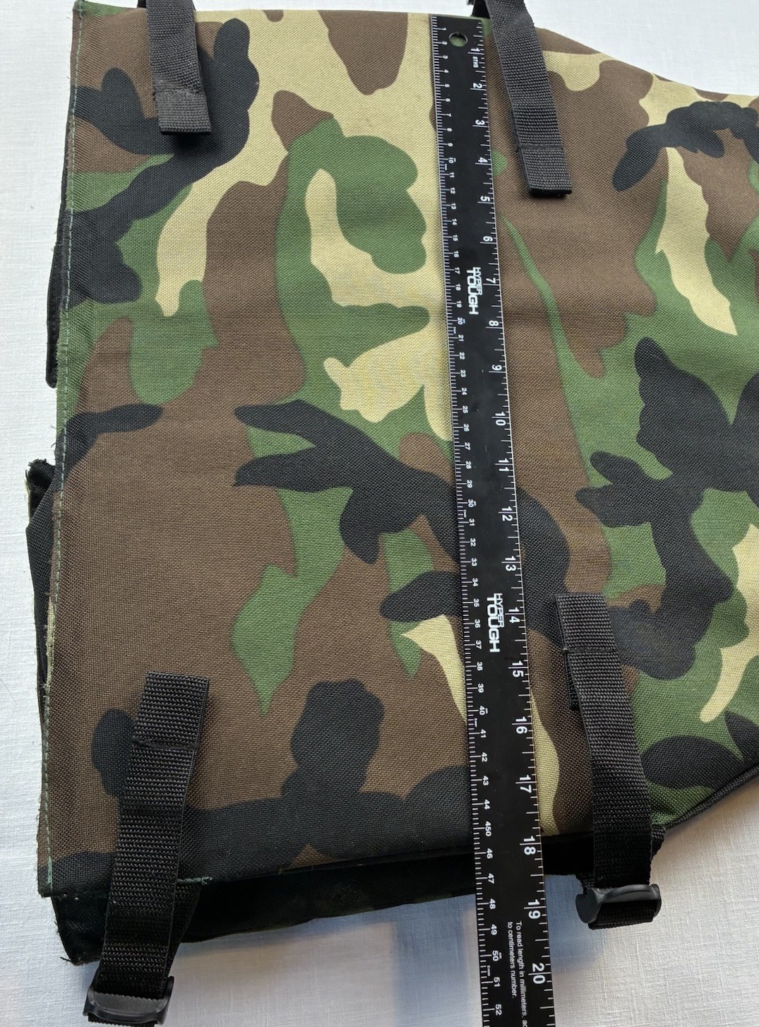 Tactical Perf Padded Reversible Camo/Black Vest Multi-Pockets Size Adjustable