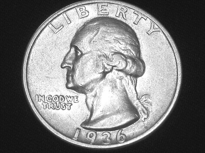 1936-S Washington Quarter --- Almost Uncirculated
