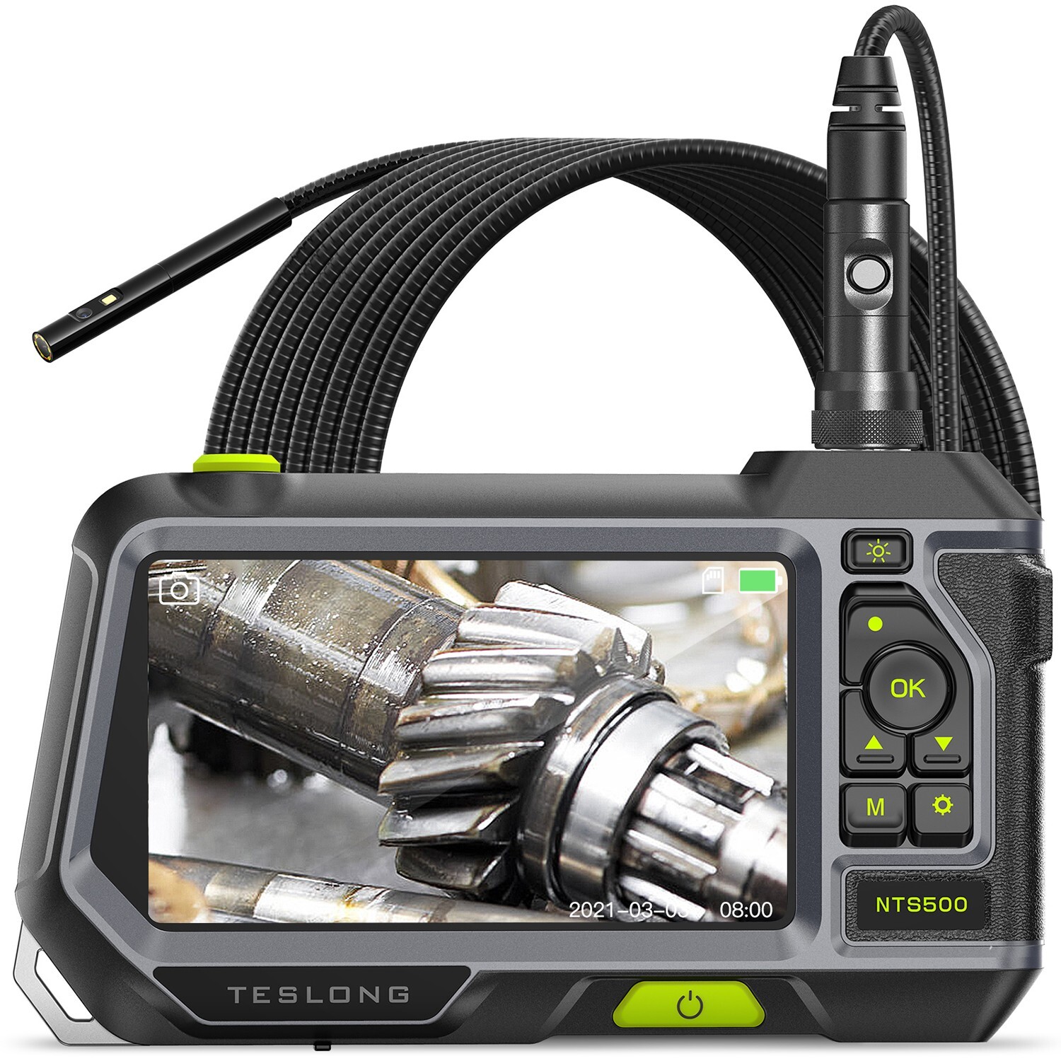 Teslong NTS500 5.5mm Dual Lens Endoscope Camera Automotive Borescope Inspection