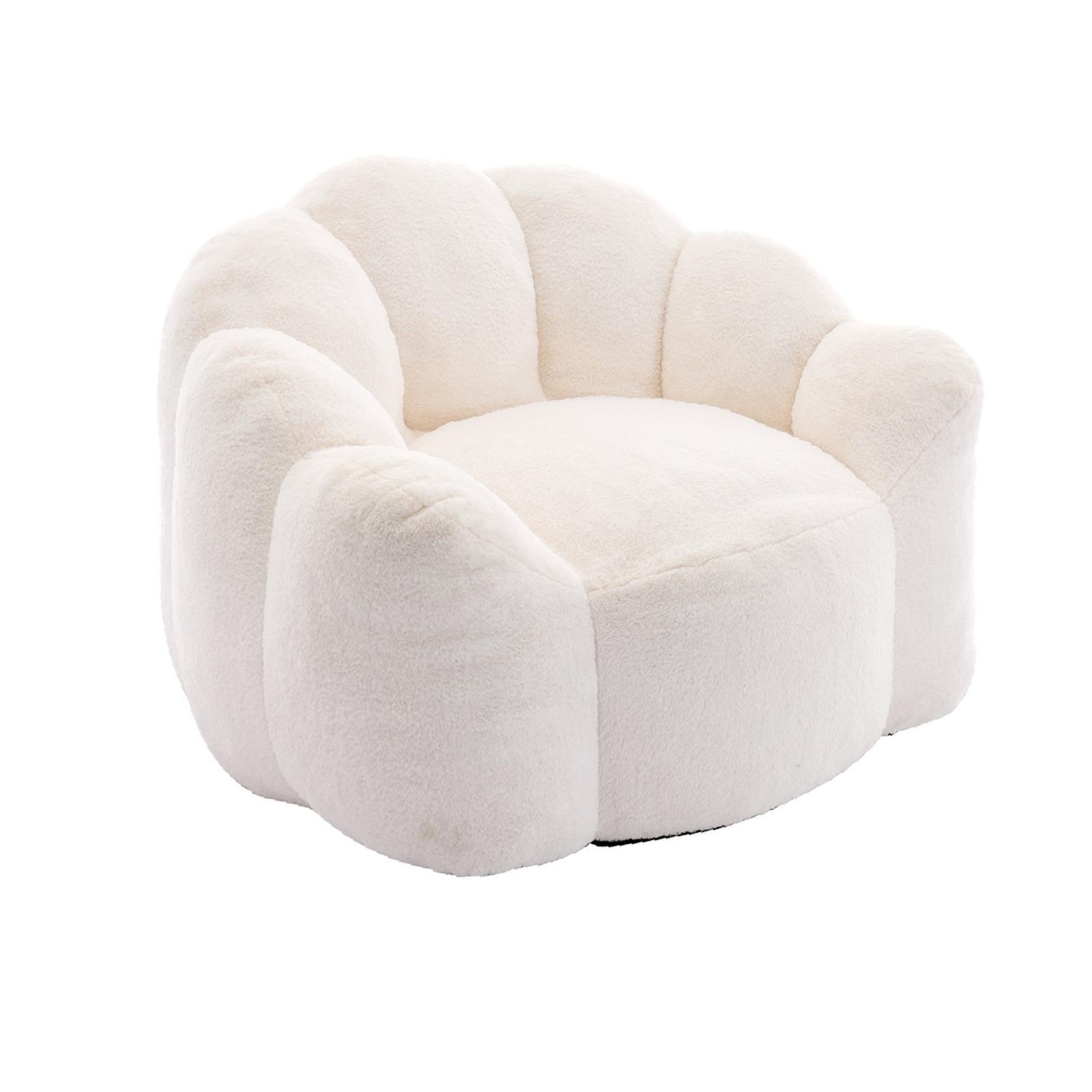 High-density Foam Bean Bags Chair Non-slip Easy Clean Fabric Pull Ring Sofa