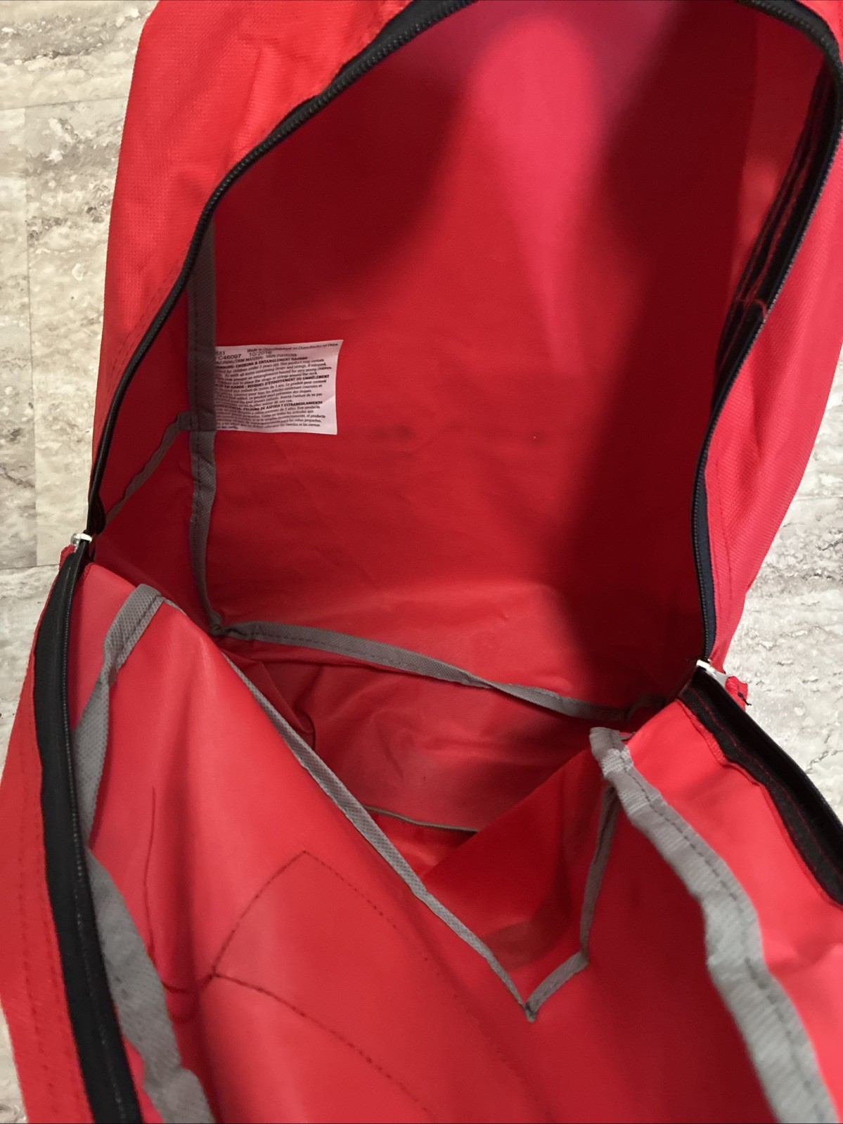 NWT Trail Maker Red Backpack Outdoors Full Zip Sports Logo Backpack