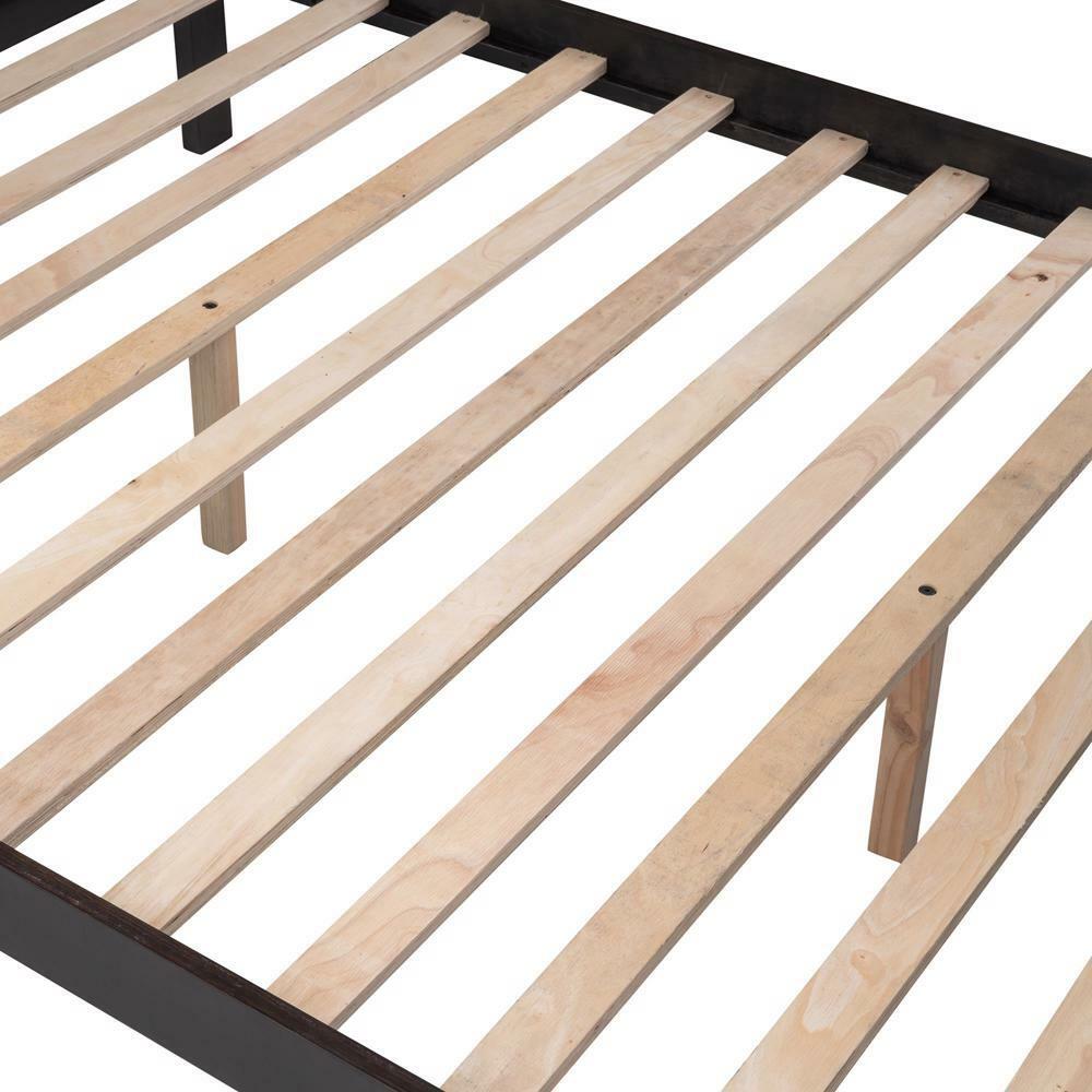 Maximized Storage Space Stairway Twin-over-Full Bunk Bed Espresso