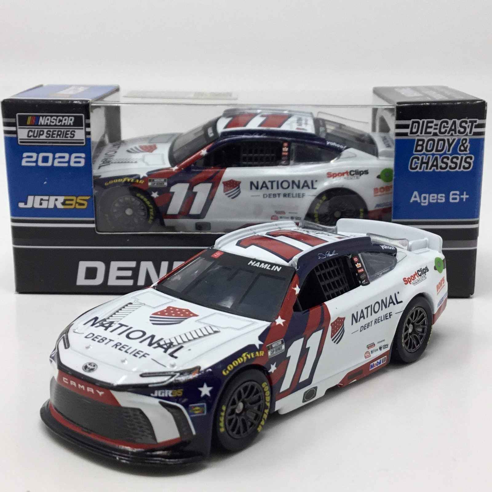 Denny Hamlin 2026 National Debt Relief 1:64 Diecast