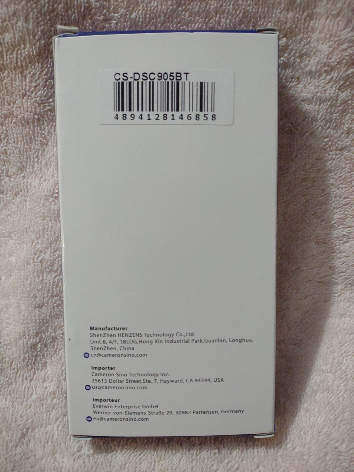Replacement Battery For CAMERON SINO CS-DSC905BT BATTERY