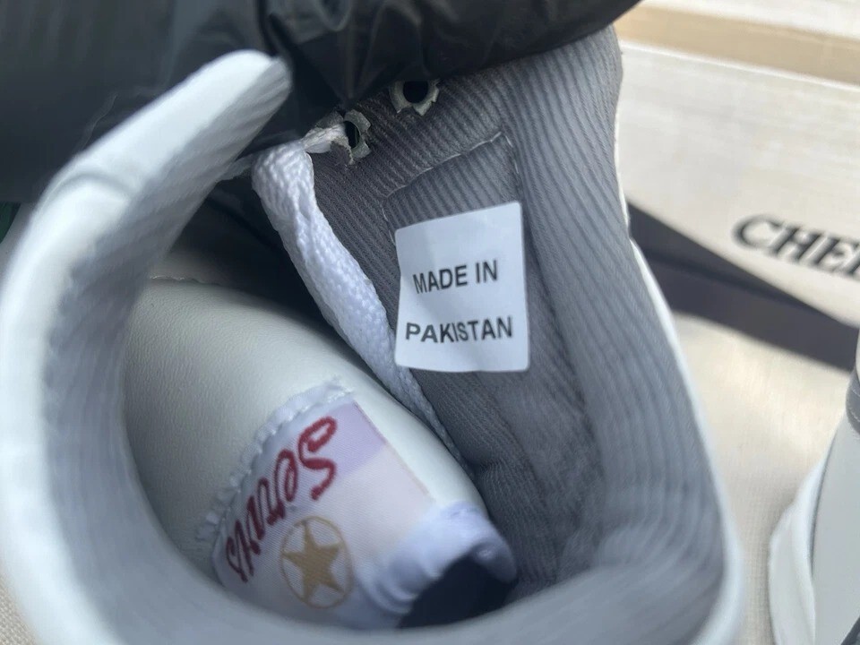 Servis Cheetah High Top Trainers White Yellow Green Shoes Afghani Tali Style OG