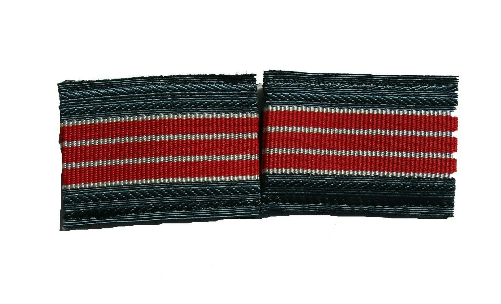 Belarus slip on,short shoulder boards.Grey with 3 red stripes