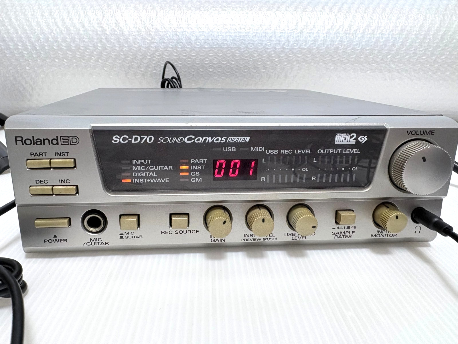 Roland SC-D70 Sound Canvas USB Digital Audio MIDI Interface Tested Working