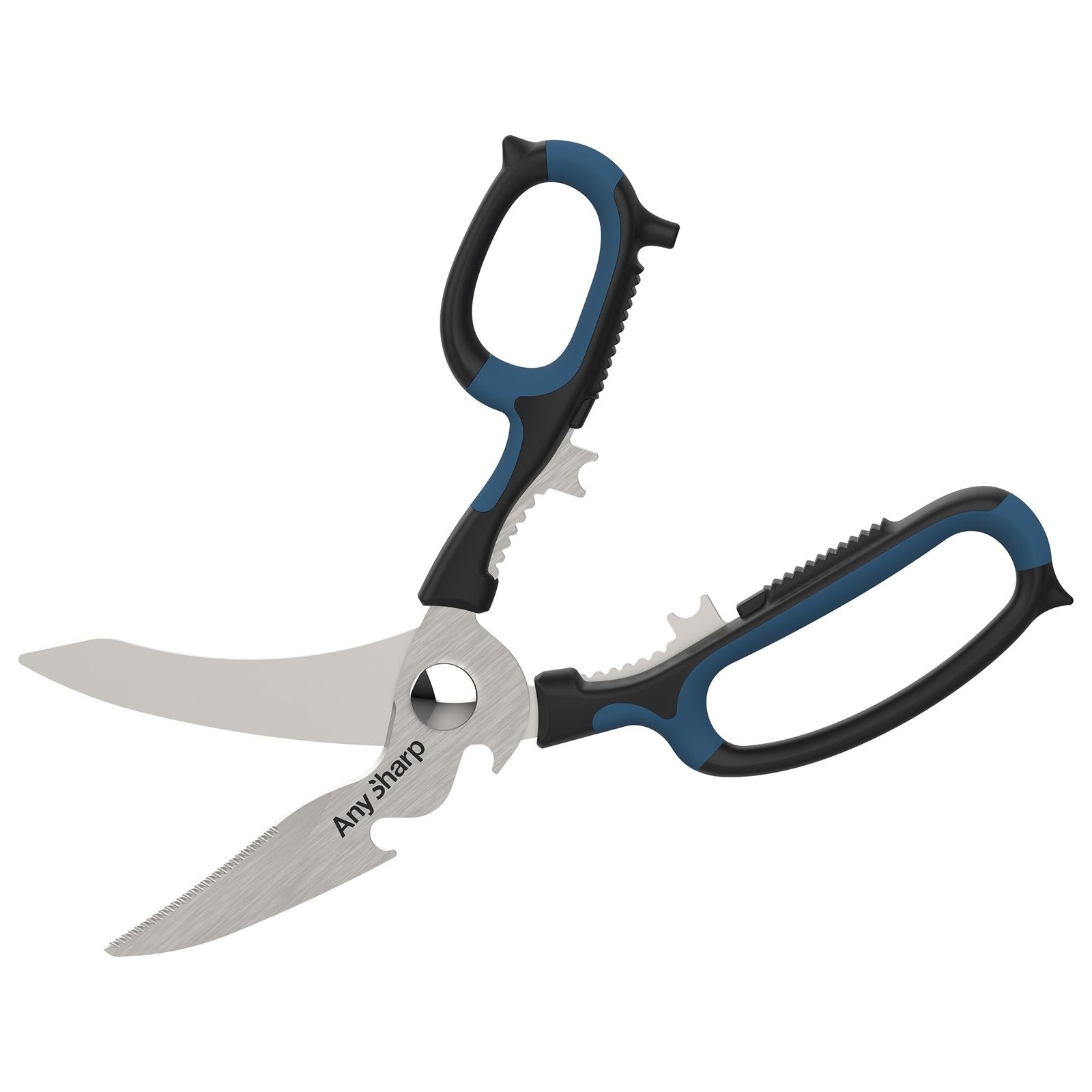 AnySharp 5-in-1 Multi-Function Kitchen Shears - Dishwasher Safe | Heavy Duty ...