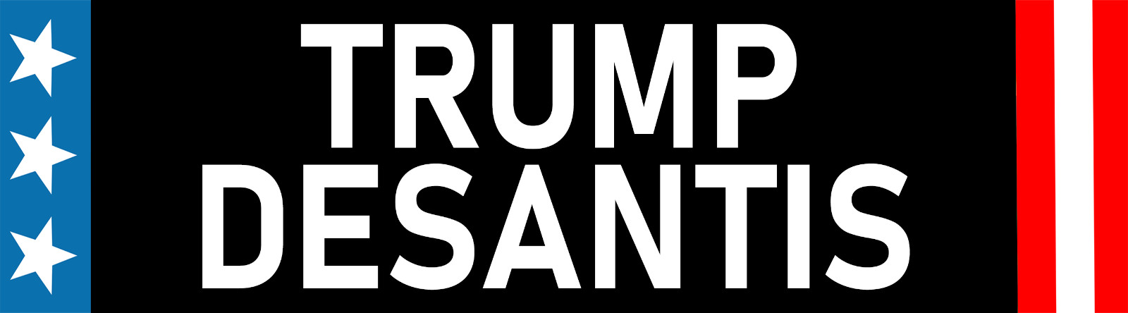Trump DeSantis Bumper Sticker | Waterproof | Fade Resistance