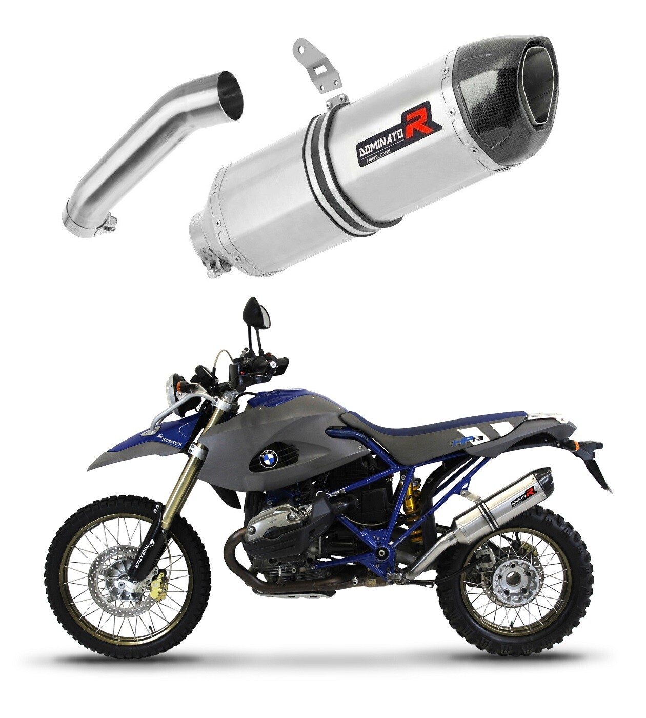 HP2 Enduro 2004 - 2007 Exhaust Terminal Muffler HP1 DOMINATOR