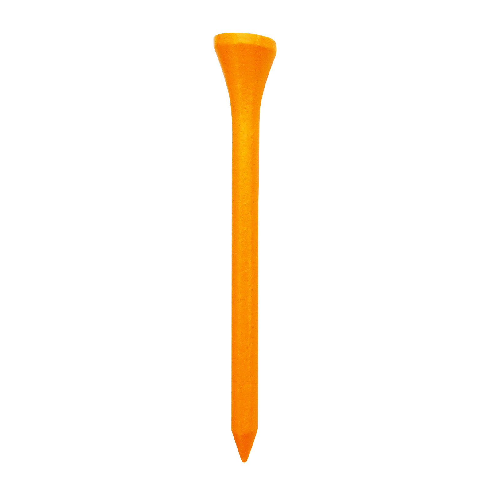 100 x 2 3/4" Neon Wooden Golf Tees - NEON ORANGE (1 x Bag of 100)