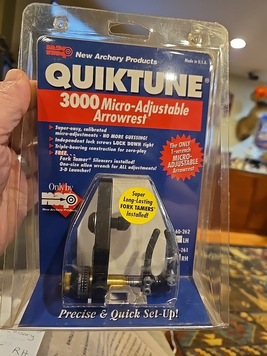 Nap Quik Tune 3000 Micro Arrow Rest Quik Tune Adjustable Archery Bow...