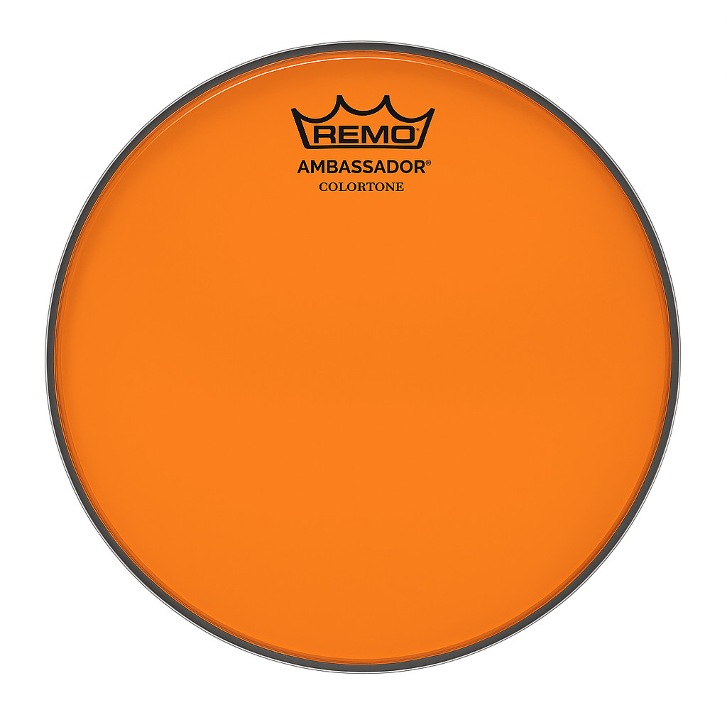 Remo 16" Ambassador Colortone Batter Drum Head, Orange