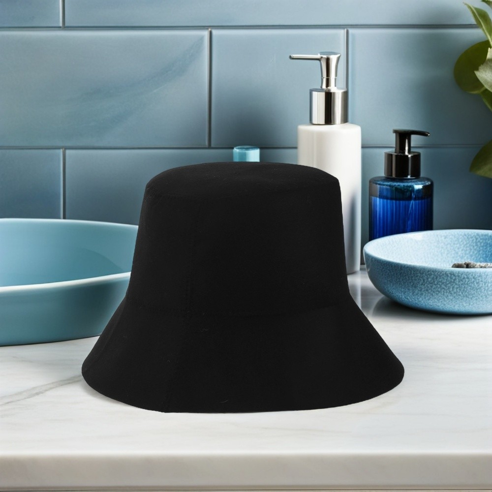 2pcs Felt Sauna Hat: Wool Bath Cap - Breathable Insulating Headwear - Bucket