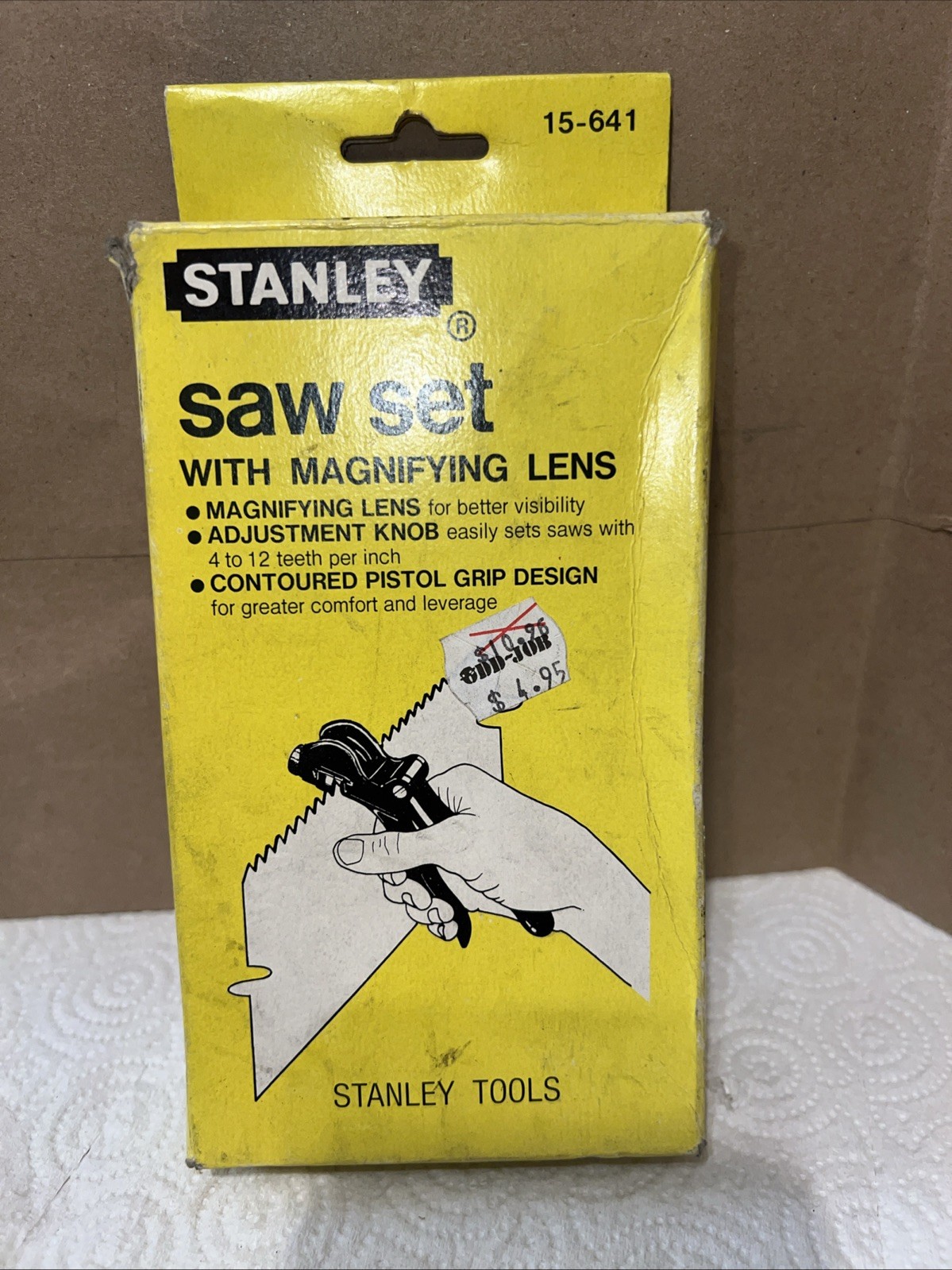 Vintage Stanley 15-641 Saw Set with Magnifying Lens Tool in Box EXCELLENT
