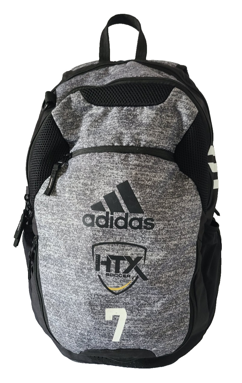 ADIDAS STADIUM 3 BACKPACK Unisex SIZE 19" x 12" x 9.5" Gray Black Soccer Gym