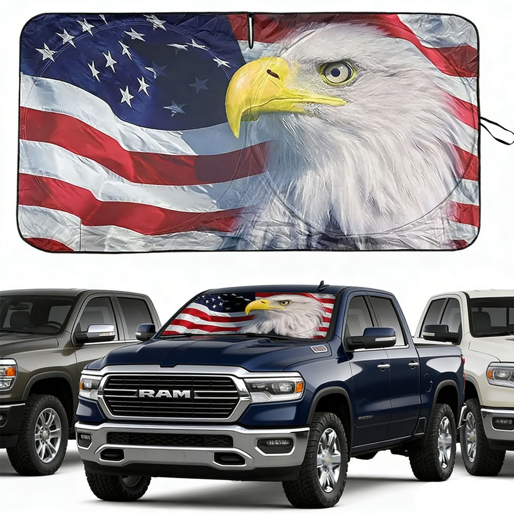Fit Ram 1500 Car Shield Cover Visor UV Block Front Windshield Window Sun Shade