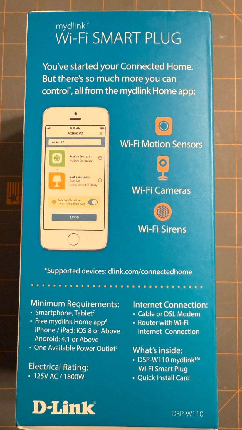 D-Link Wi-Fi Smart Plug DSP-110