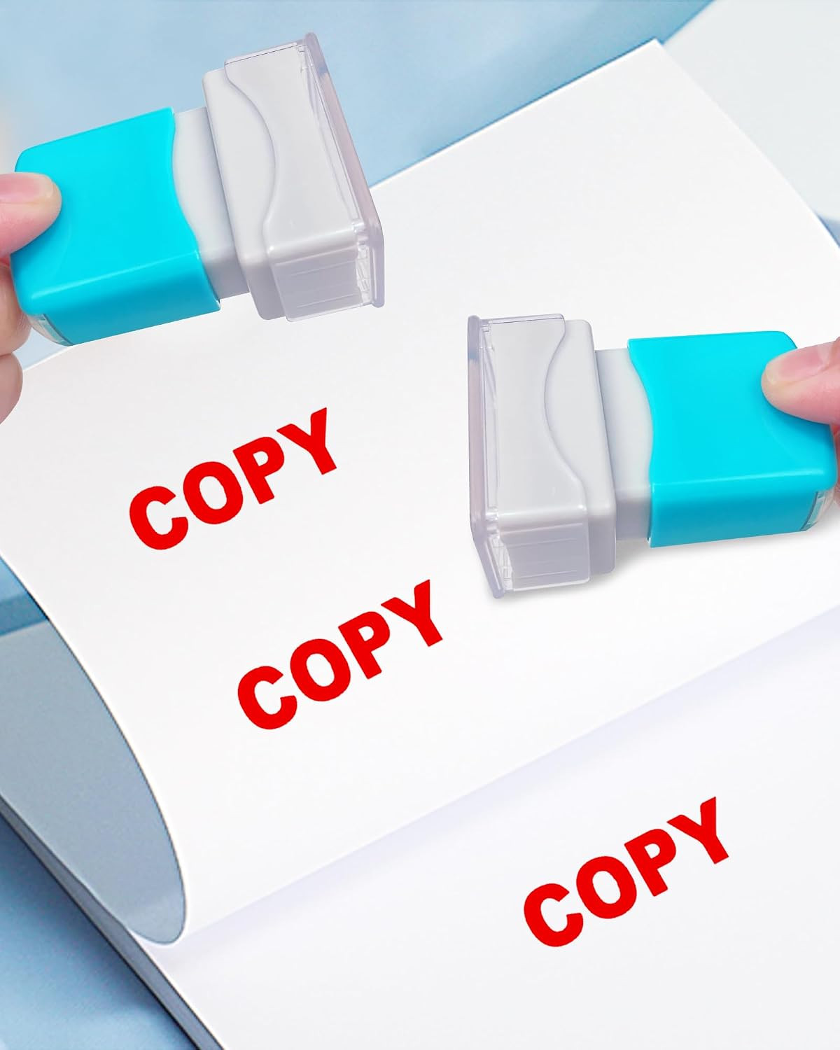 Copy Self Inking Rubber Stamp Refillable Paid Stamper for Business