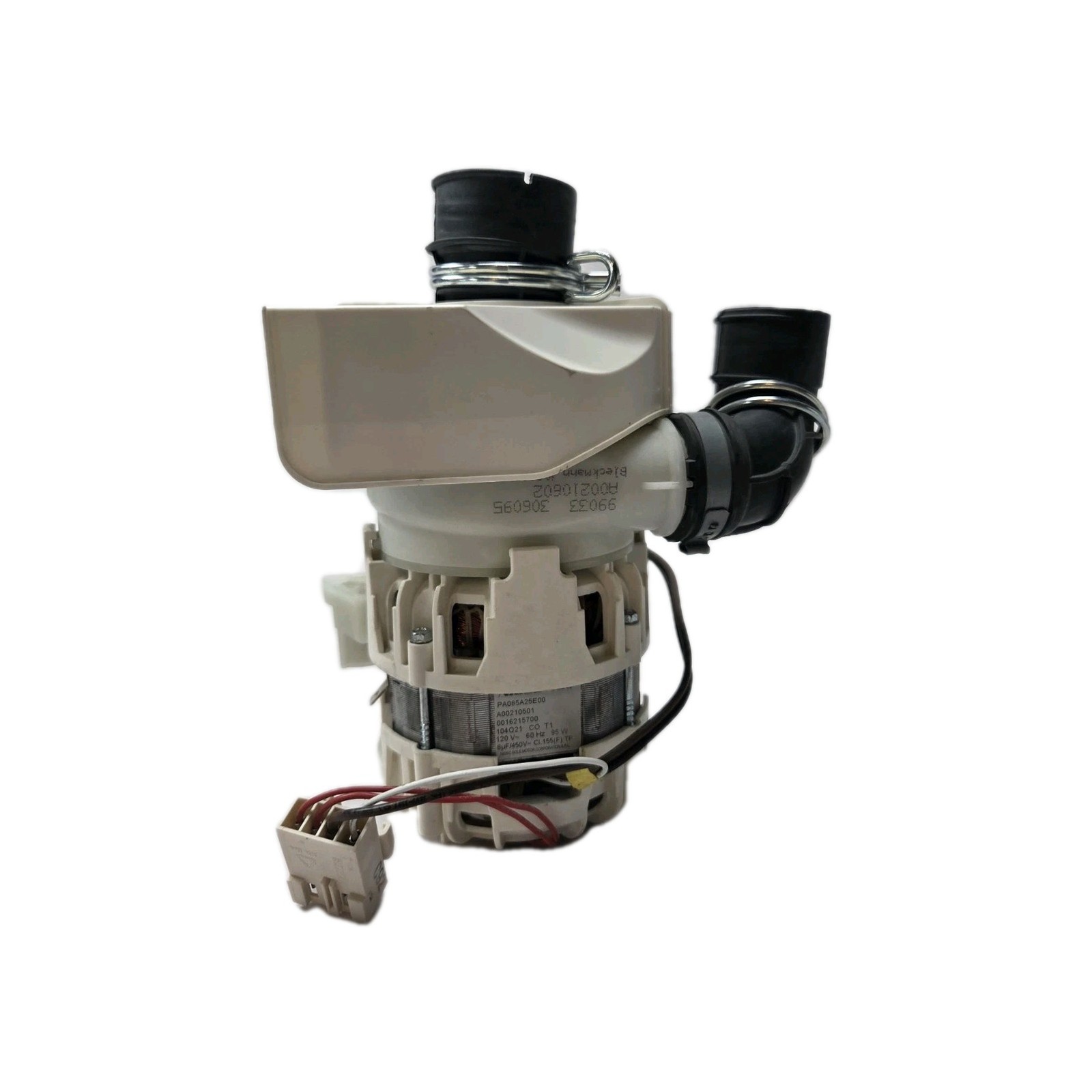 Nidec dishwasher  Water Pump PA085A25E00. Clip Has Plastic Broken