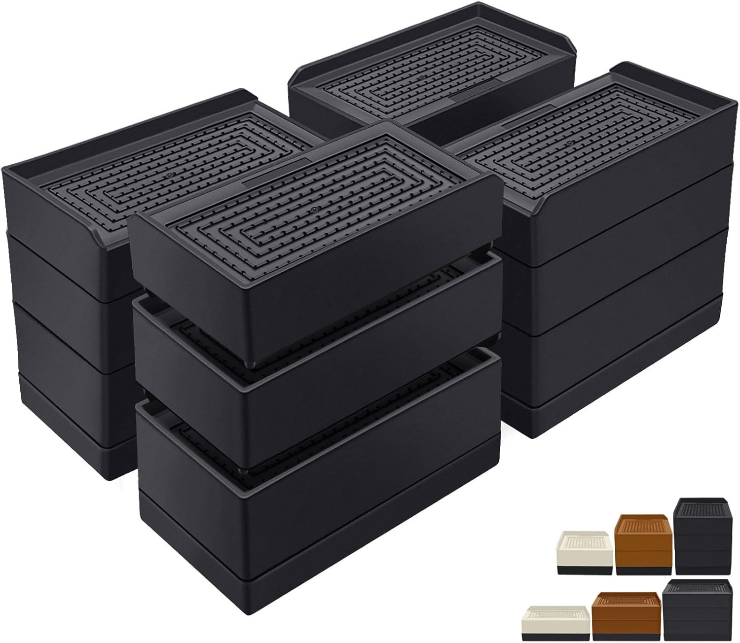 4-inch Heavy-Duty Furniture Lifter, height options: 1.5, 3, or 4 inches.