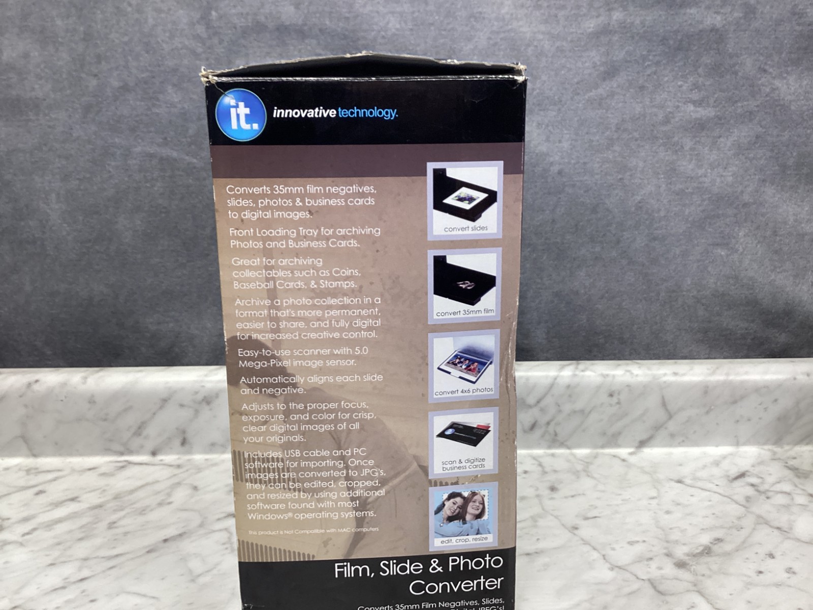It Innovative Technology Film Slide Photo Scanner Converter ITNS-500 - 35mm film