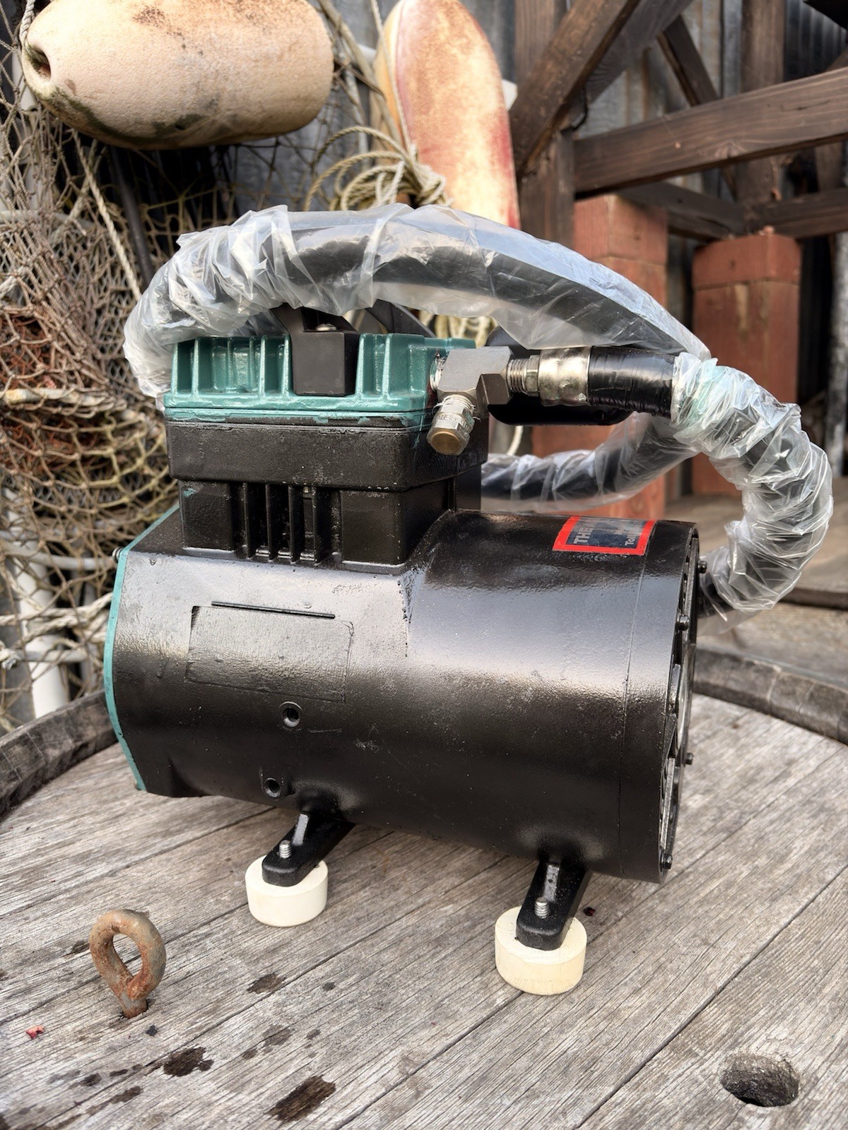 The Air Line Scuba Hookah Compressor with Mask, Regulator, and Hose