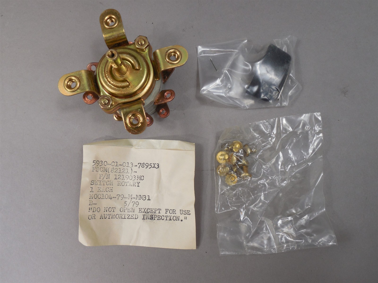 NOS - Electro Switch 121903MC Rotary Switch 10A 125VAC NOS