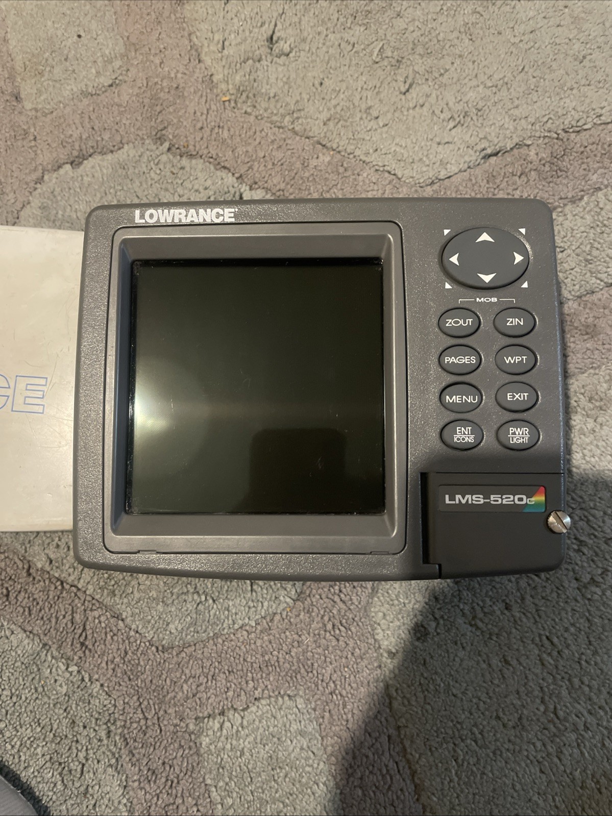 Lowrance 520c Fishfinder HEAD UNIT ONLY SPARES AND REPAIRS SEE DESCRIPTION