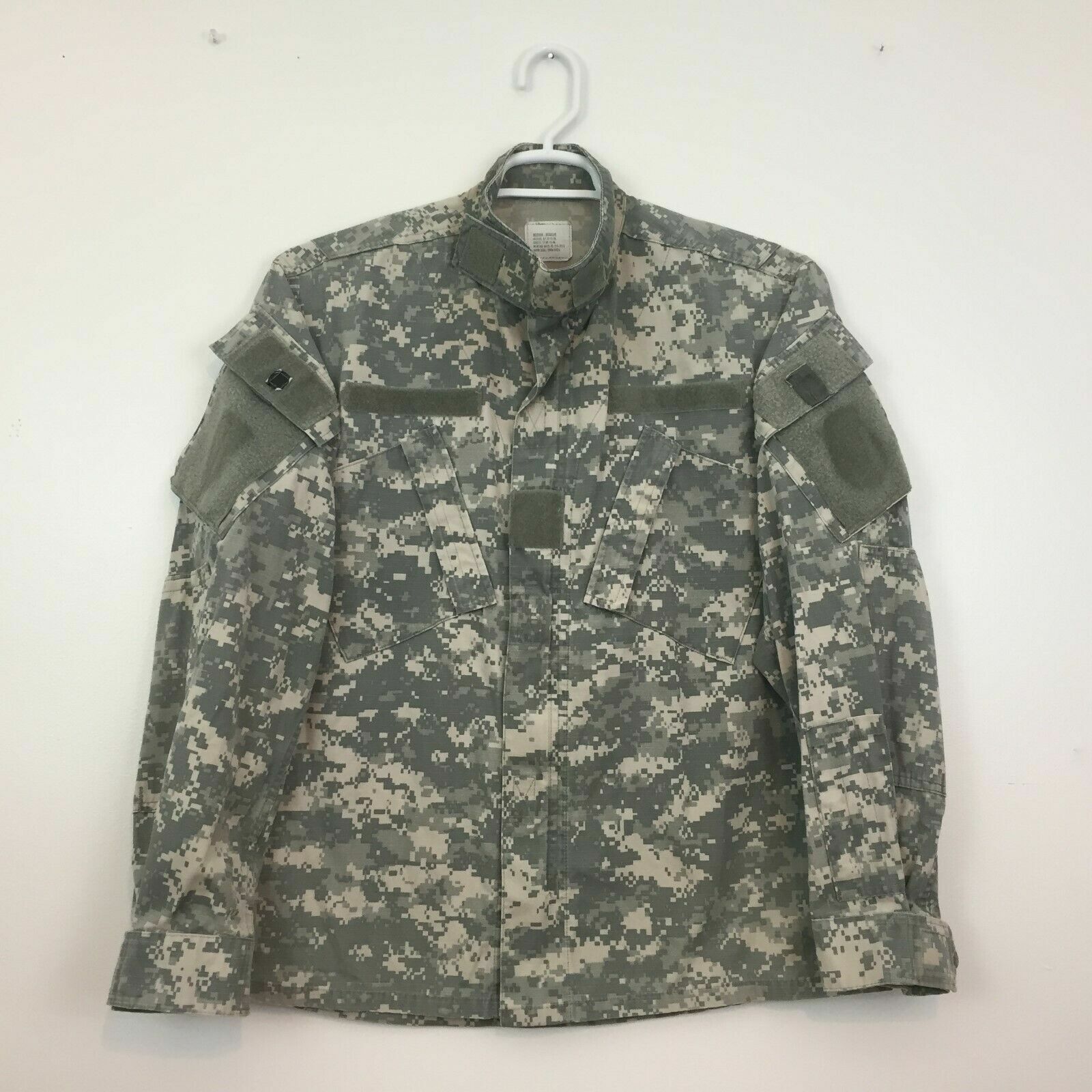 New Y2K Army ACU Digital Camo Uniform Military Shirt Jacket Size M Long Combat