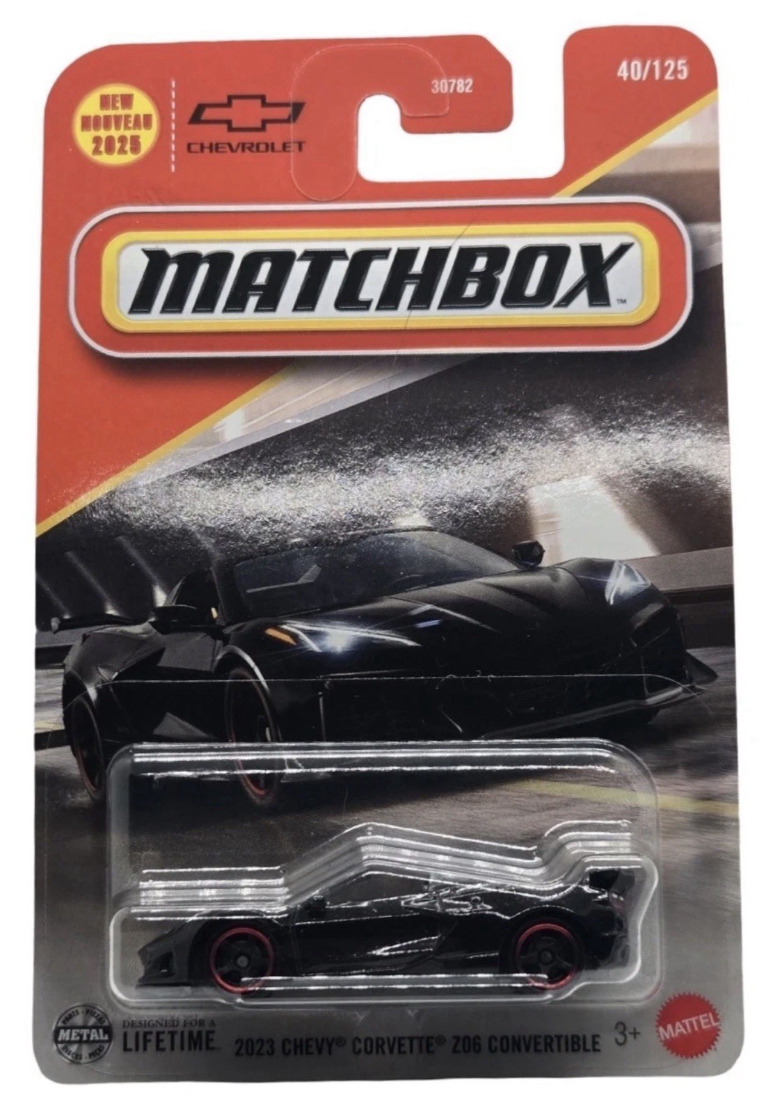 Matchbox 2026 MBX Team Chevrolet 40/125 2023 Chevy Corvette C8 Z06 Convertible